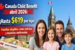 Canada Child Benefit abril 2026
