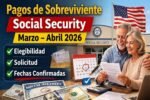 Pagos de sobreviviente Social Security marzo–abril 2026