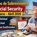 Pagos de sobreviviente Social Security marzo–abril 2026