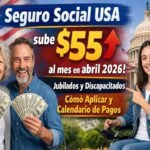 Seguro Social USA sube $55 al mes en abril 2026